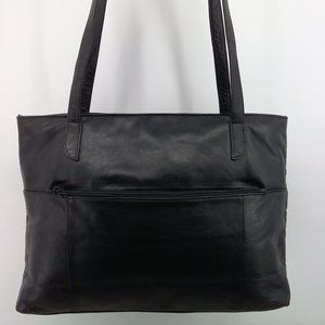Wilsons Leather Padded Black Leather Handbag